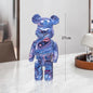 27cm - PAINTED GRAFFITI BEAR RESIN DESKTOP STATUE/ORNAMENTS
