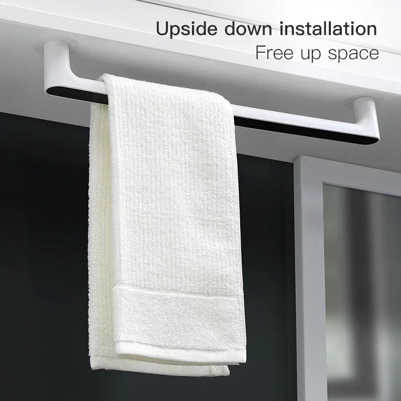 SELF-ADHESIVE WALL MOUNTED TOWEL HANGER ORGANIZER
