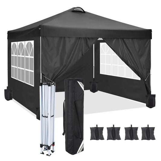 10-Foot x 10-FOOT  - POP-UP CANOPY W/4 REMOVABLE SIDEWALLS & AIR VENT