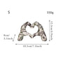 COLORFUL LOVE GESTURE RESIN DESKTOP DECORATION ORNAMENT
