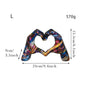 COLORFUL LOVE GESTURE RESIN DESKTOP DECORATION ORNAMENT