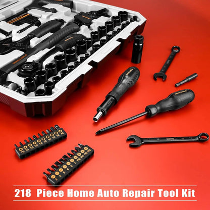 218-Piece - PROFESSIONAL GENERAL HOUSEHOLD HAND TOOL KIT