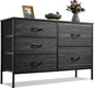 5-Drawers - WIDE FABRIC DRESSER/ORGANIZERS BEDROOM/LIVING ROOM