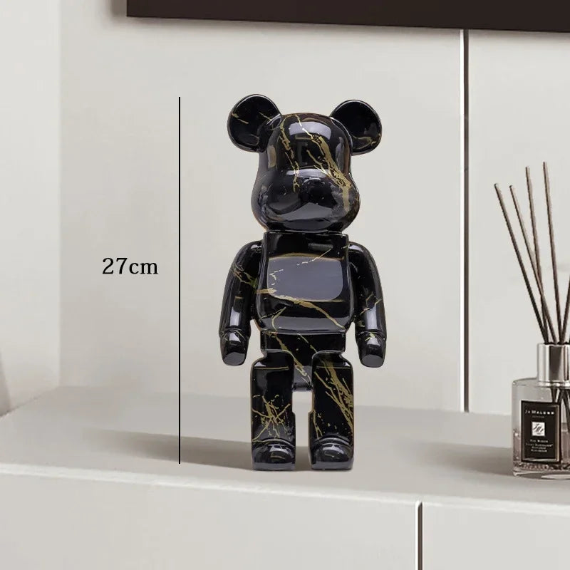 27cm - Graffiti Bear Resin Statue/Ornaments, Bear Decor