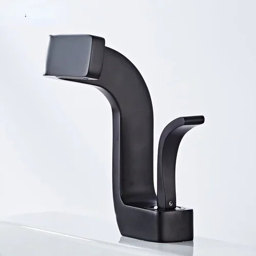 LUXURIOUS BATHROOM WATERFALL FAUCET GOLD, BLACK, CHROME