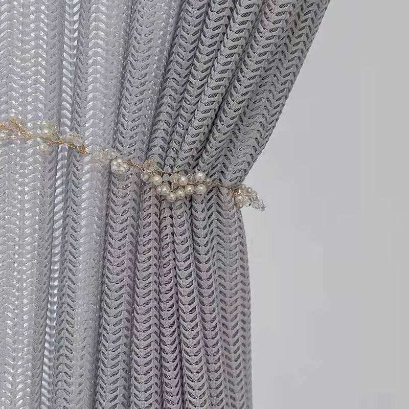 LUXURIOUS FISHBONE SHEER CURTAINS/DRAPES DECOR
