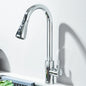 SINGLE-HANDLE BRUSHED NICKEL KITCHEN SINK FAUCET