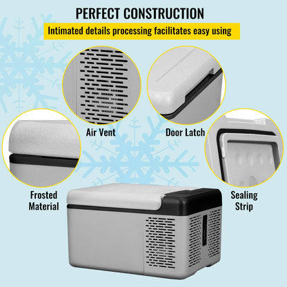 12-Volts/24 Volt(DC) 110-Volts -240 Volts(AC) - 9-Liter 15-Liter PORTABLE CAR REFRIGERATOR COMPRESSOR FRIDGE