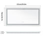 JUMBO-LARGE ILLUMINATED FRONT & BACKLIT LIGHTS VANITY MIRROR