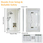 19.68-Inches/23.62-Inches/39.37-Inches/47.24-Inches - LED Bathroom Make-Up Vanity Mirror W/Bluetooth Speaker