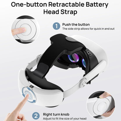 10000MAH - HEAD STRAP COMPATIBLE W/META QUEST 3S VR ACCESSORIES