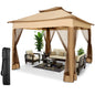 11-Ft x 11-Ft - Pop-Up Gazebo One-Push Canopy Tent w/Mosquito Nettings 
10-Ft x 10-Ft Outdoor Canopy Shelter with Double Roof Ventilation