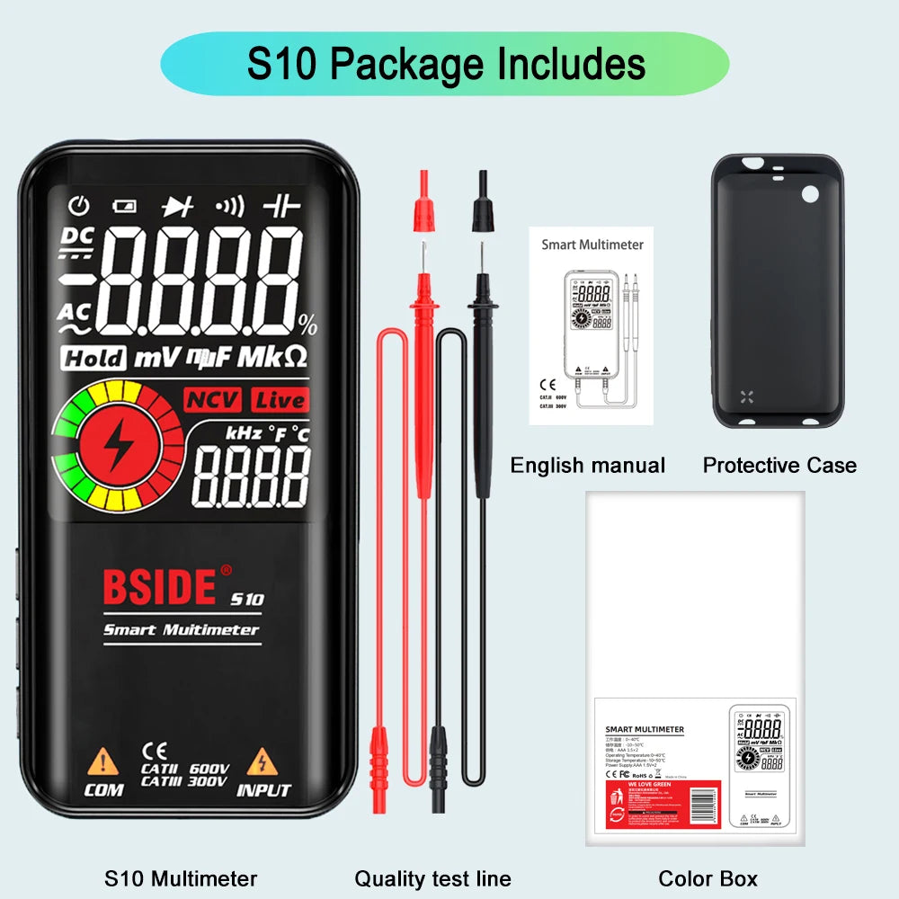 DIGITAL MULTIMETER SMART 9999 EMF, DC/AC VOLTAGE, OHMS