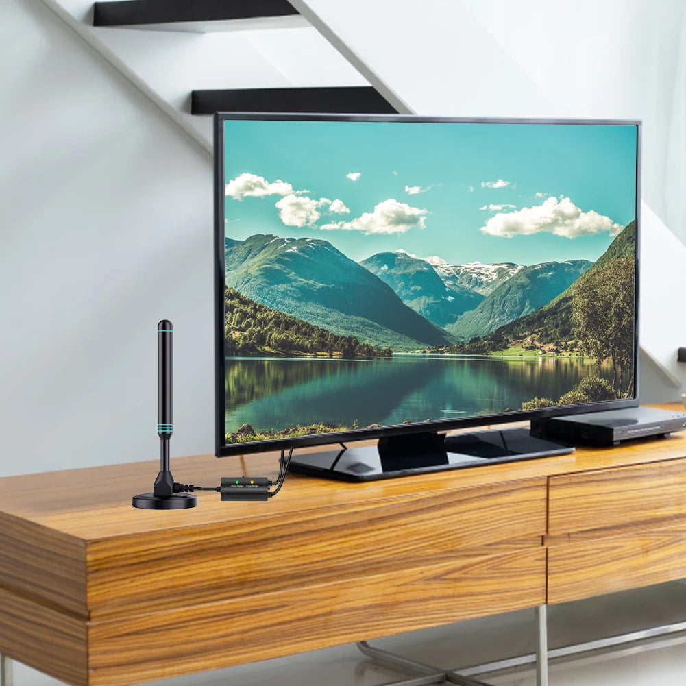 4K/1080P - HD DIGITAL TV ANTENNA W/SIGNAL BOOSTER AMPLIFIER