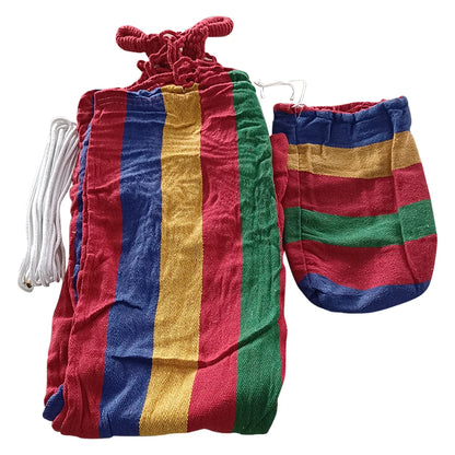 1-2 Person Fabric Hammock with Straps 264lbs Capacity