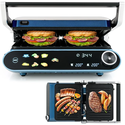 12,00W PANINI PRESS SANDWICH MAKER W/LED TOUCH PANEL