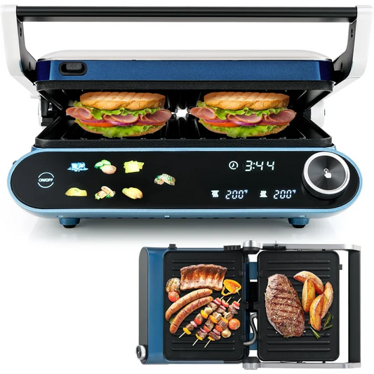 12,00W PANINI PRESS SANDWICH MAKER W/LED TOUCH PANEL