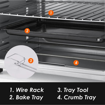 25L - DOUBLE DOOR STAINLESS STEEL CONVECTION TOASTER OVEN