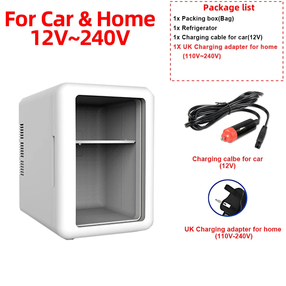4-liter- Portable Mini Car Refrigerator Freezer Car & Home