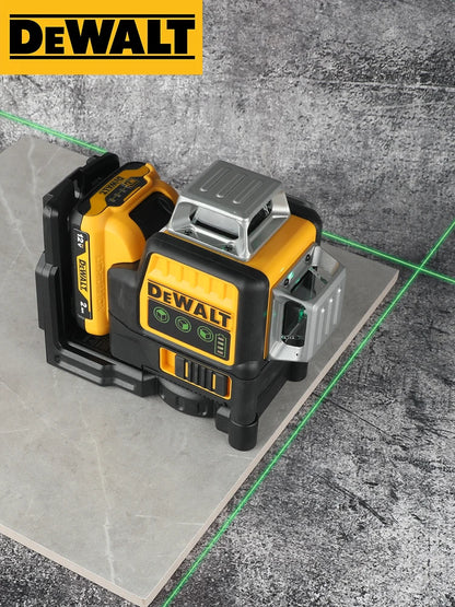 12V - DEWALT DW089LG INDOOR/OUTDOOR 12-LINES LASER LEVEL 3-SIDES VERTICAL 360-DEGREES