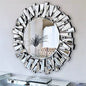 79cm/31.1in - LARGE ACCENT ROUND WALL MOUNTED MIRROR