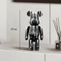 27cm - PAINTED GRAFFITI BEAR RESIN DESKTOP STATUE/ORNAMENTS