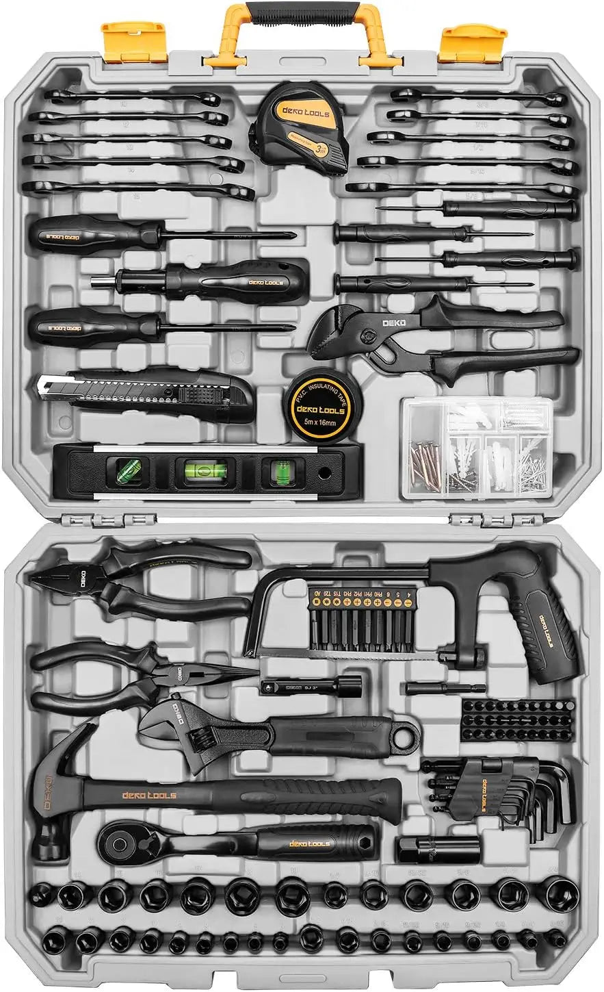 218-Piece - PROFESSIONAL GENERAL HOUSEHOLD HAND TOOL KIT