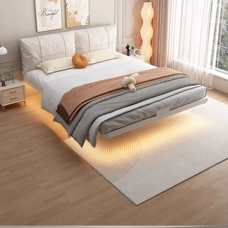 Modern Luxury Floating Bed Frame Design Furniture
