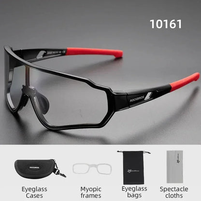 PHOTOCHROMIC UNISEX ROAD RACING CYCLING SUNGLASSES EYEWEAR