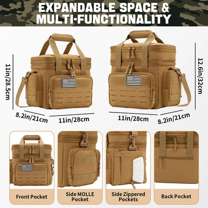 18L - TACTICAL LEAK PROOF  EXPANDABLE COOLER BAG/LUNCH BOX