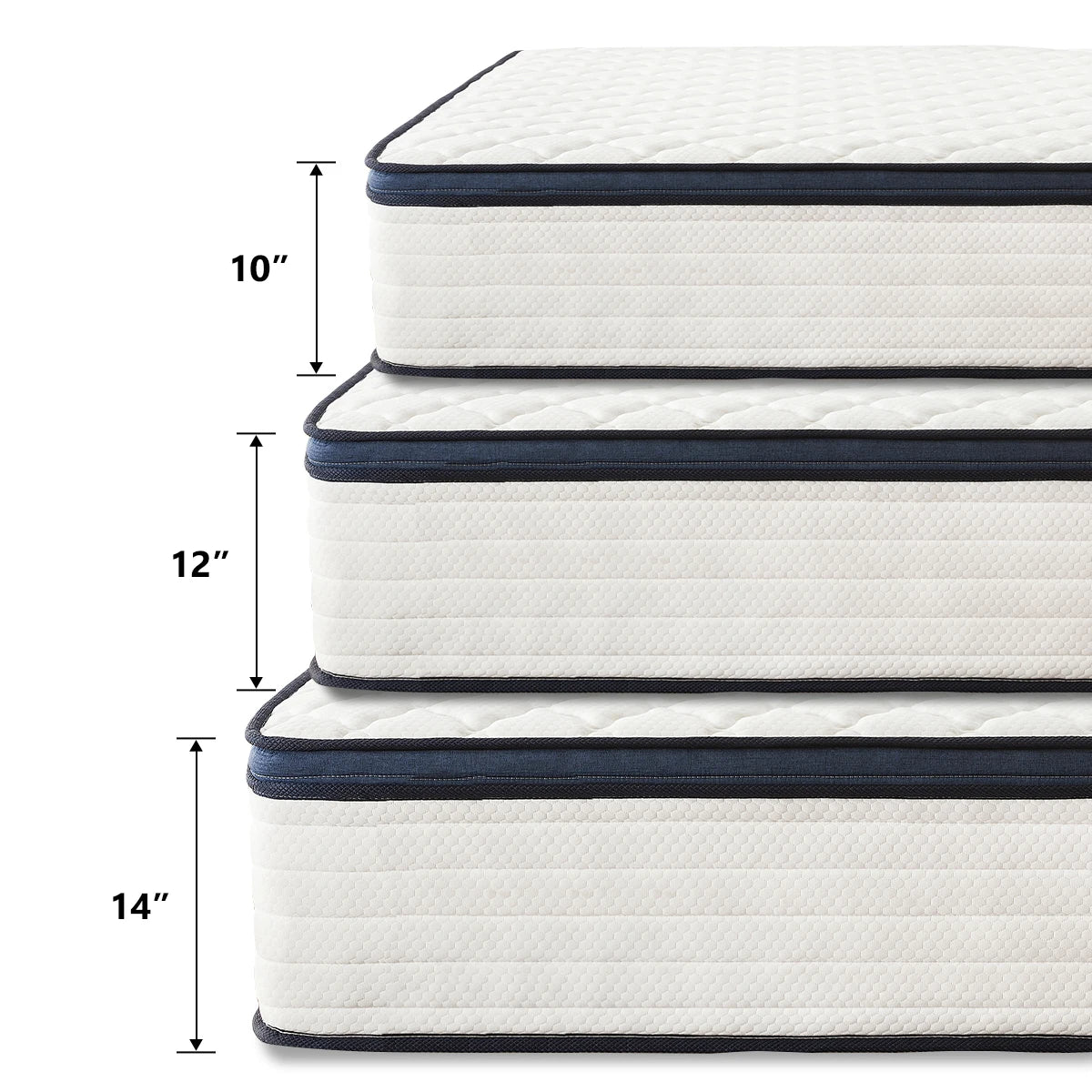 QUEEN SIZE GEL MEMORY FOAM HYBRID MATTRESS