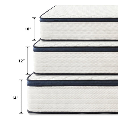 QUEEN SIZE GEL MEMORY FOAM HYBRID MATTRESS