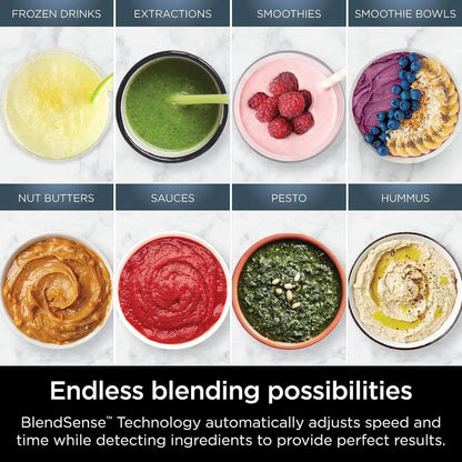 1800-Watt, 72 oz, 2 x 24-oz cups -Powerful Compact Design Blender W/Smart Technology