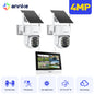 2pcs - 4MP, 4CH CCTV WIFI SECURITY SYSTEM W/MOTION DETECTION NVR MONITOR