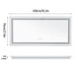 JUMBO-LARGE ILLUMINATED FRONT & BACKLIT LIGHTS VANITY MIRROR