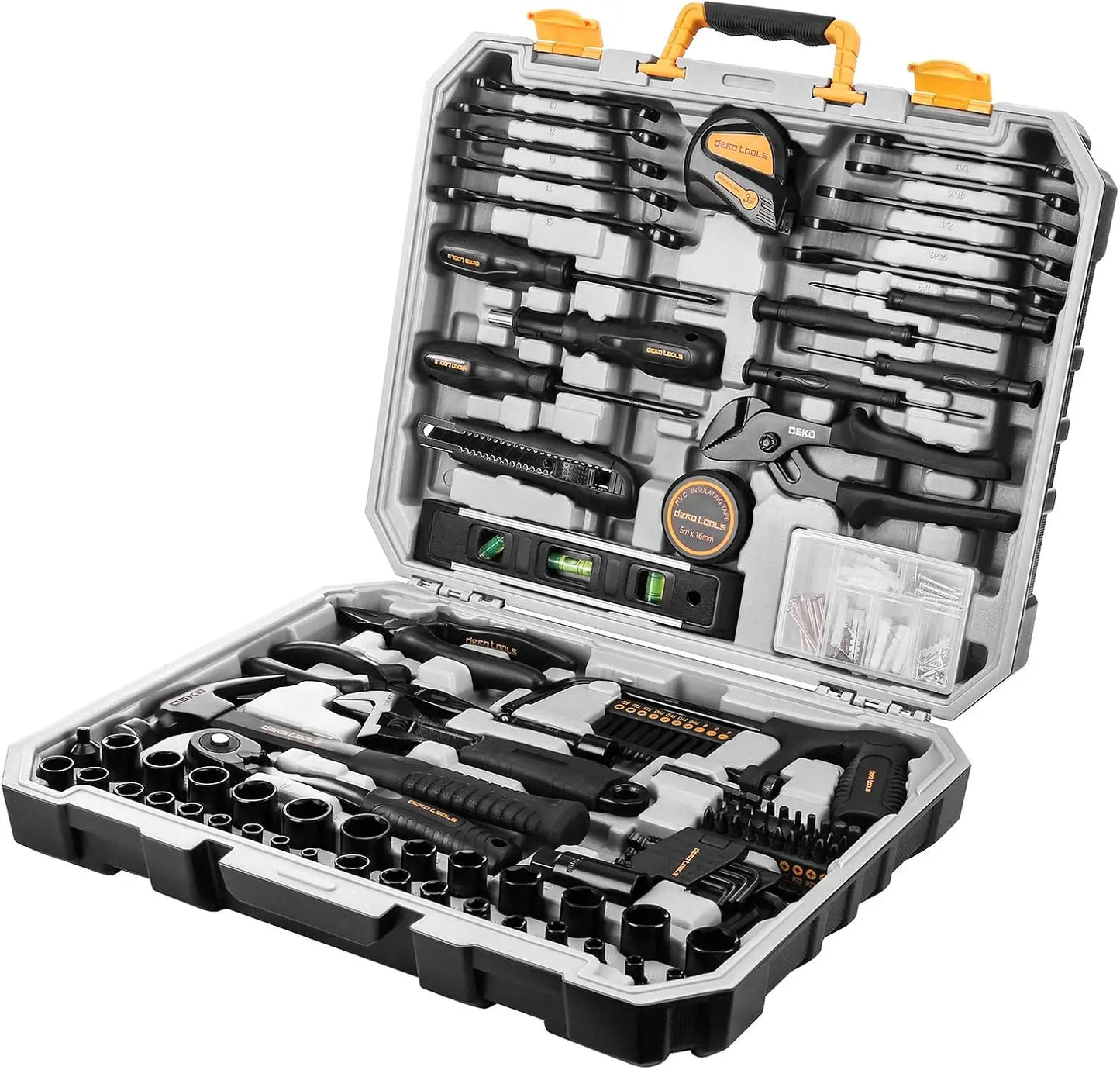 218-Piece - PROFESSIONAL GENERAL HOUSEHOLD HAND TOOL KIT