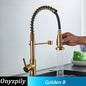 Stainless Steel Spring Brushed Kitchen Sink Faucet