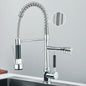 PULL-DOWN CRANE STYLE SPRING KITCHEN SINK FAUCET