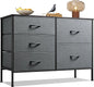 5-Drawers - WIDE FABRIC DRESSER/ORGANIZERS BEDROOM/LIVING ROOM