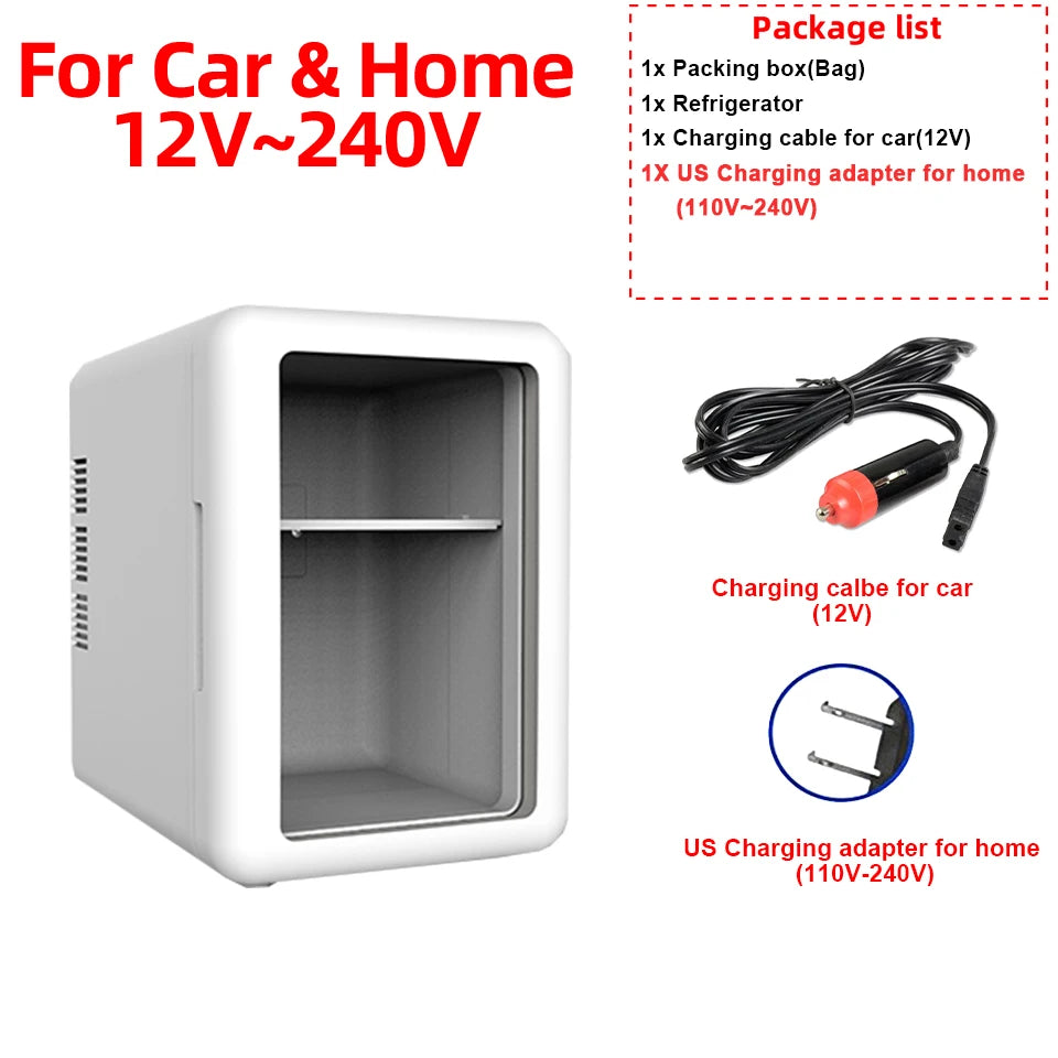 4-liter- Portable Mini Car Refrigerator Freezer Car & Home