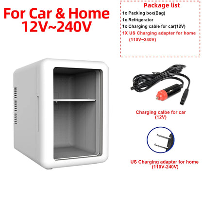 4-liter- Portable Mini Car Refrigerator Freezer Car & Home