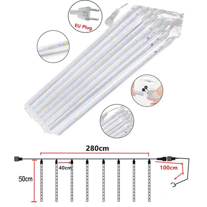 CHRISTMAS METEOR SHOWER, RAIN DROP FALLING DECORATION