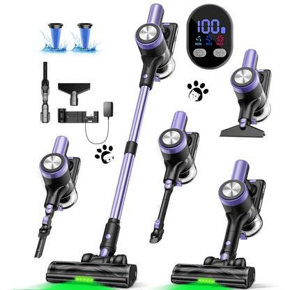 50Watts/55KPA - Cordless Handheld Vacuum Cleaner, 60-Minute Battery Capacity