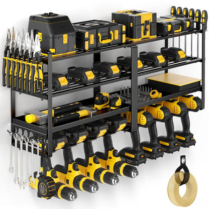 4-LAYER - HEAVY-DUTY WALL MOUNTED POWER TOOL ORGANIZER