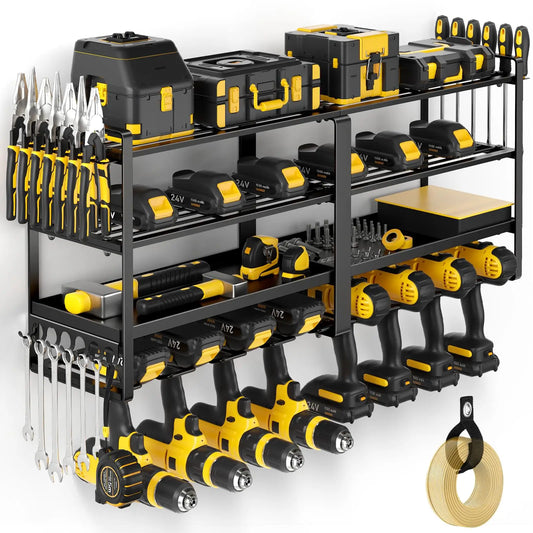4-LAYER - HEAVY-DUTY WALL MOUNTED POWER TOOL ORGANIZER