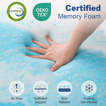 10in QUEEN SIZE LUXURY COOLING GEL MEMORY MATTRESS