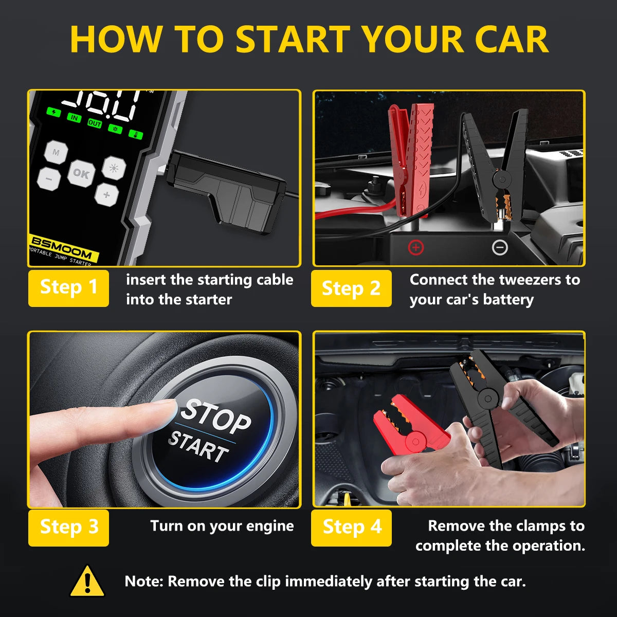 150 PSI, 7000A - PORTABLE CAR STARTER W/AIR COMPRESSOR