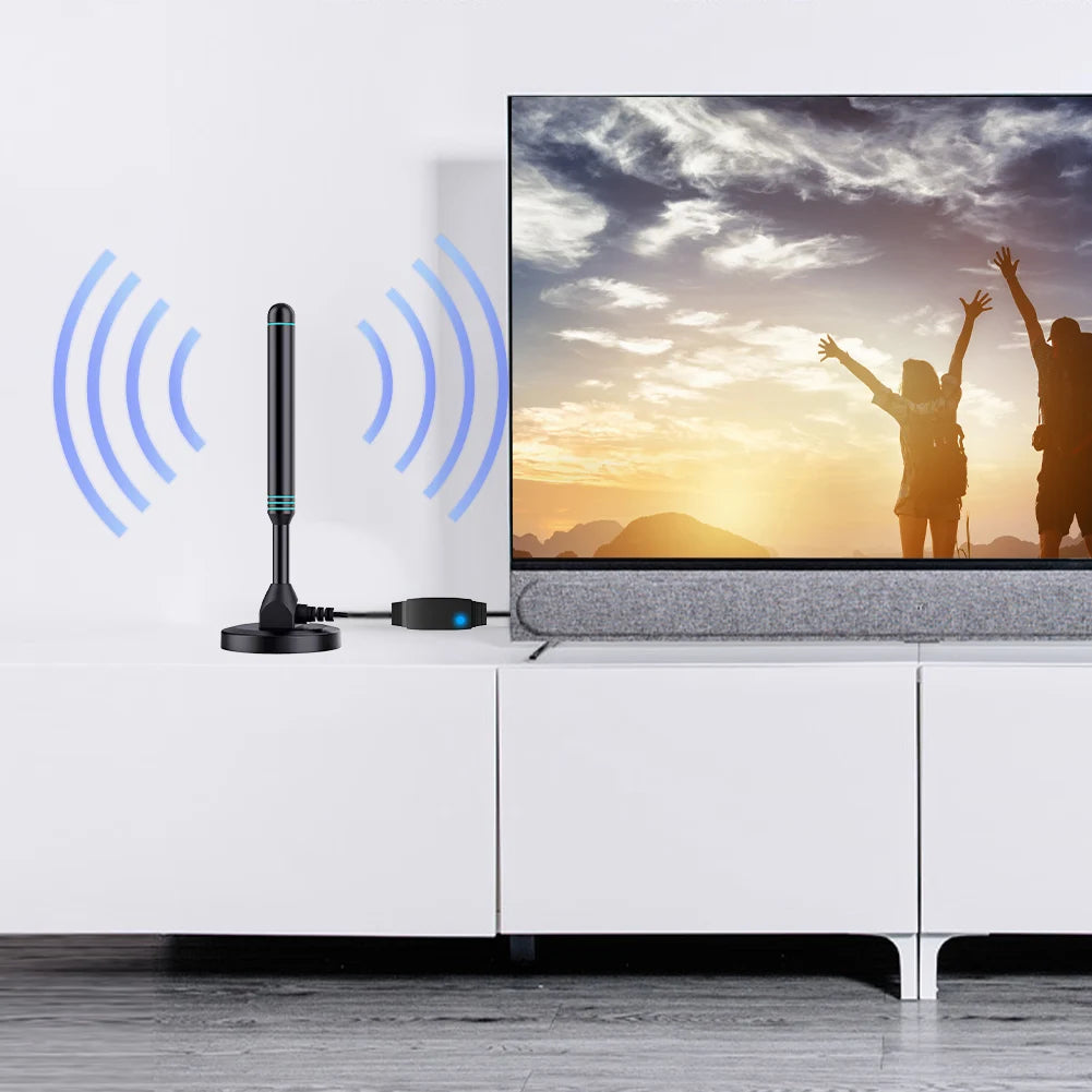 4K/1080P - 480-Mile Range HD Digital Outdoor TV Antenna W/Signal Amplifier