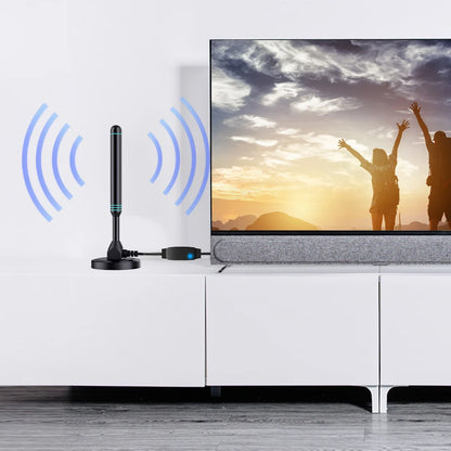 4K/1080P - 480-Mile Range HD Digital Outdoor TV Antenna W/Signal Amplifier