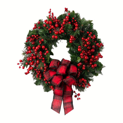 15.75in -  ARTIFICIAL RUSTIC STYLE CHRISTMAS FRONT DOOR WREATHS